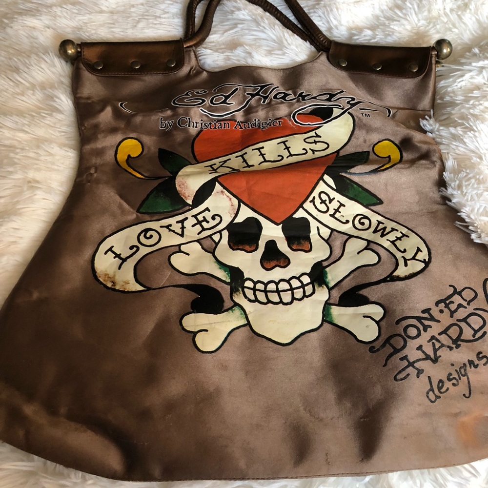 🎉🥳3x HP🎉🥳Ed Hardy Tote Purse